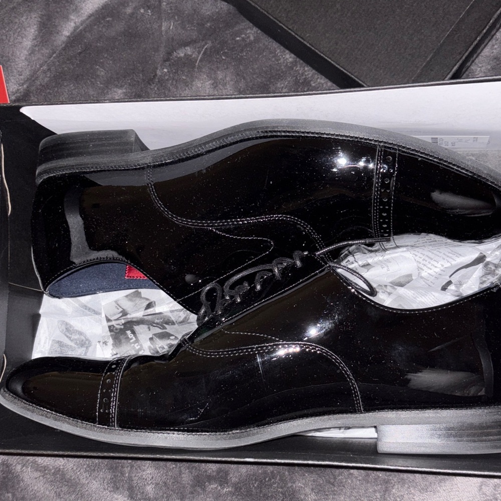 Men's Stacy Adam’s Black Patent Leather Oxford Concorde II Dress Shoes